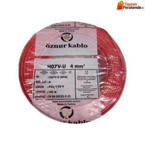Öznur Nya Kablo 4 mm² Kırmızı ( H07v-U )